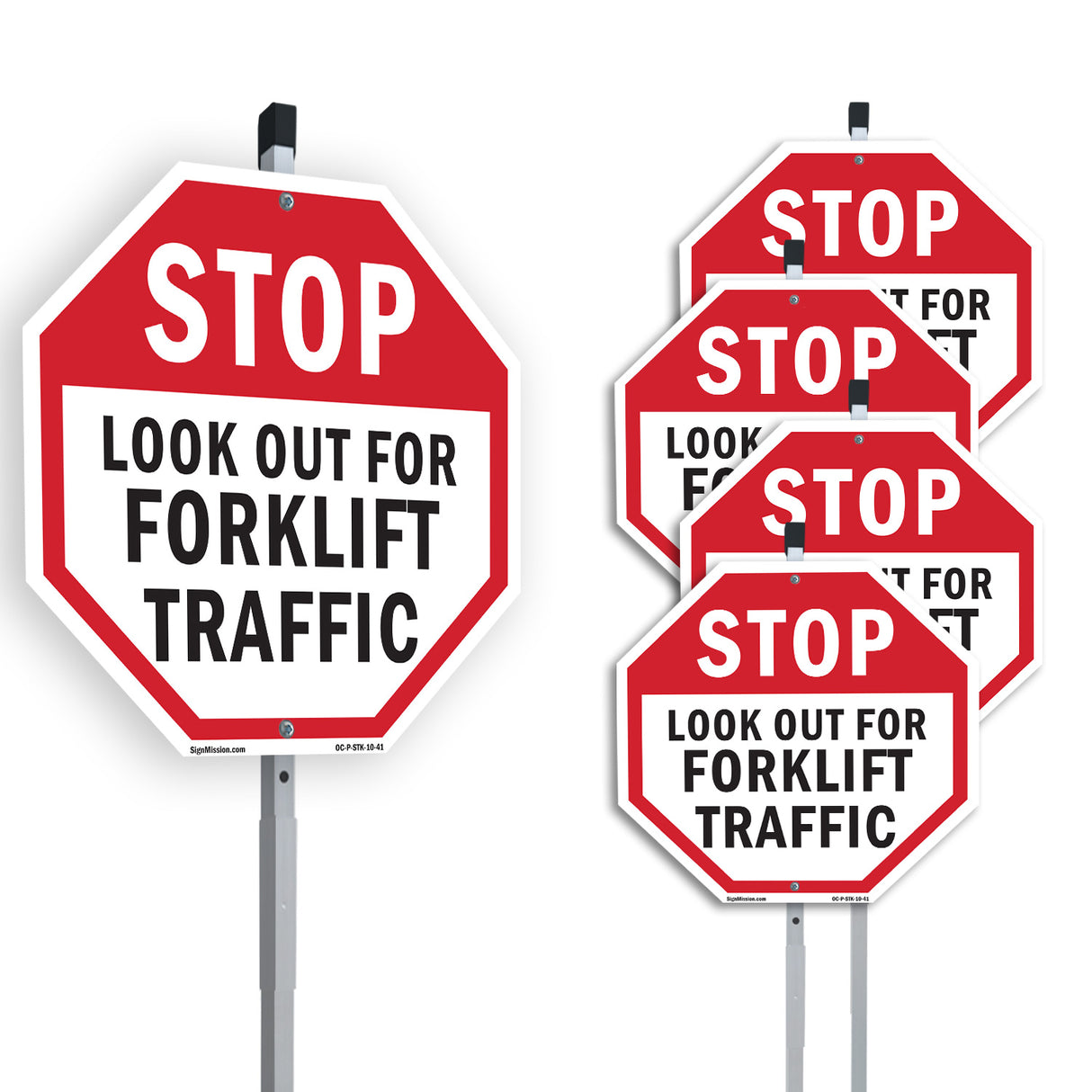 Stop Look Out for Forklift Traffic