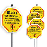 Danger Confined Space Special Training & Precautions Required No Unauthorized Entry
