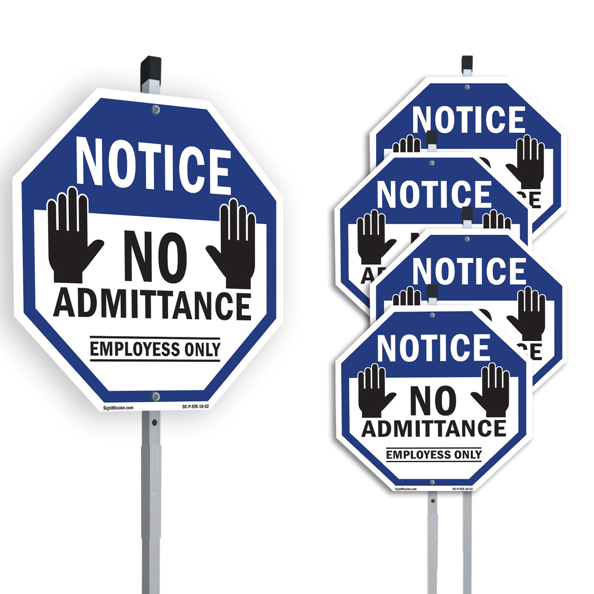 Notice No Admittance Employees Only