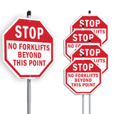 Stop No Forklifts Beyond This Point