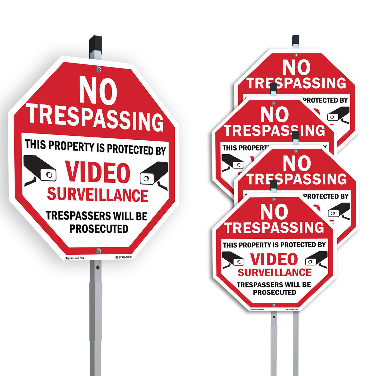 No Trespassing This Property Is Protected by Video Surveillance Trespassers Will Be Prosecuted