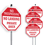 No Trespassing No Landing Private Dock