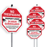 No Trespassing Property Under 24 Hour Surveillance All Activities Monitored and Recorded by Digital Night Vision Cameras