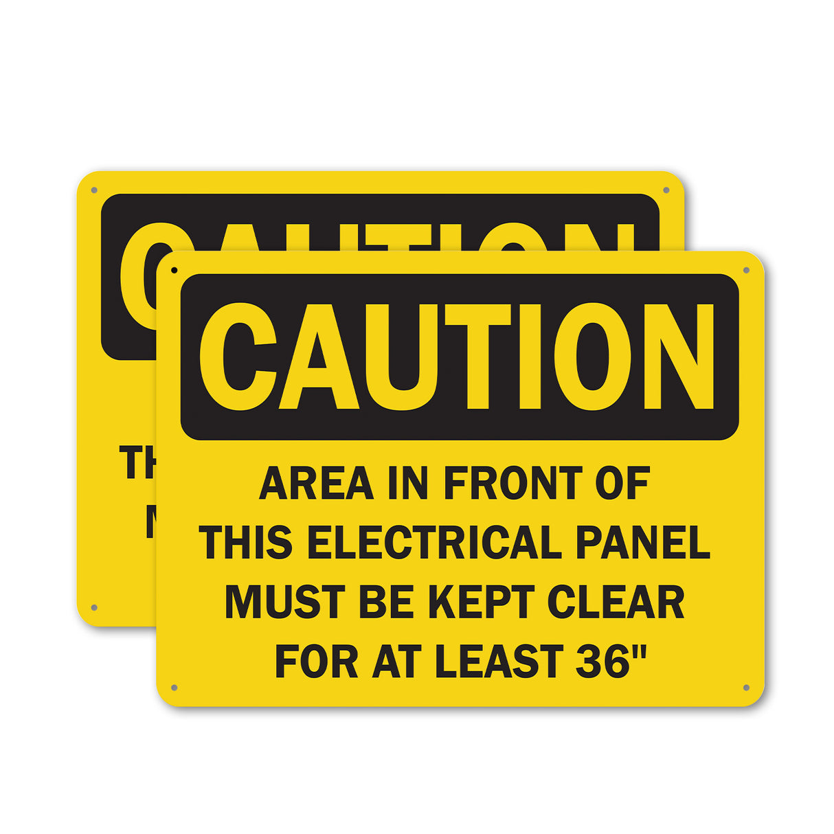 Area In Front Of This Electrical Panel Must Be Kept Clear For At Least