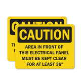 Area In Front Of This Electrical Panel Must Be Kept Clear For At Least