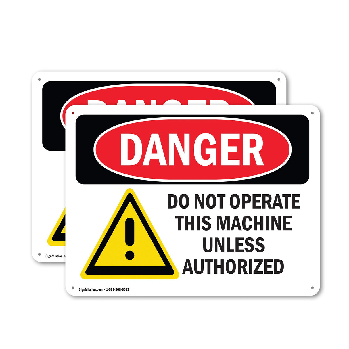 Do Not Operate This Machine Unless Authorize