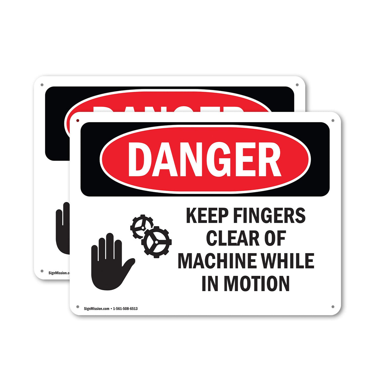 Keep Fingers Clear Of Machine Motion