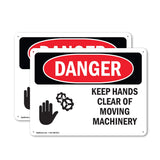 Keep Hands Clear Of Moving Machinery
