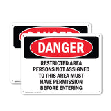 Restricted Area Persons Not Assigned