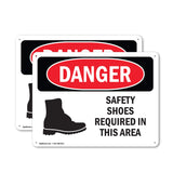 Safety Shoes Required Area Symbol