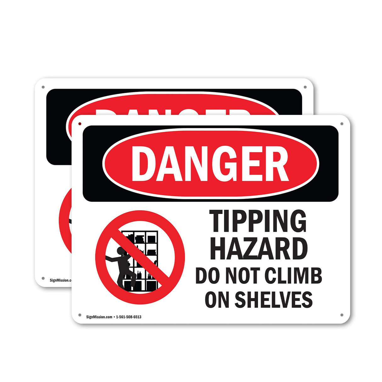 Tipping Hazard Do Not Climb On Shelves