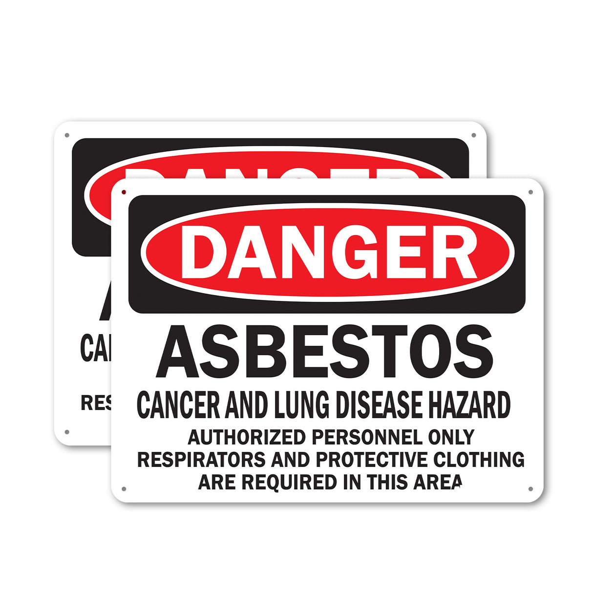Asbestos Cancer and Lung Disease Hazard Authorized Personnel Only Respirators