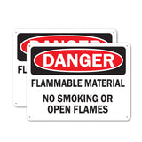 Flammable Material No Smoking Or Open Flames