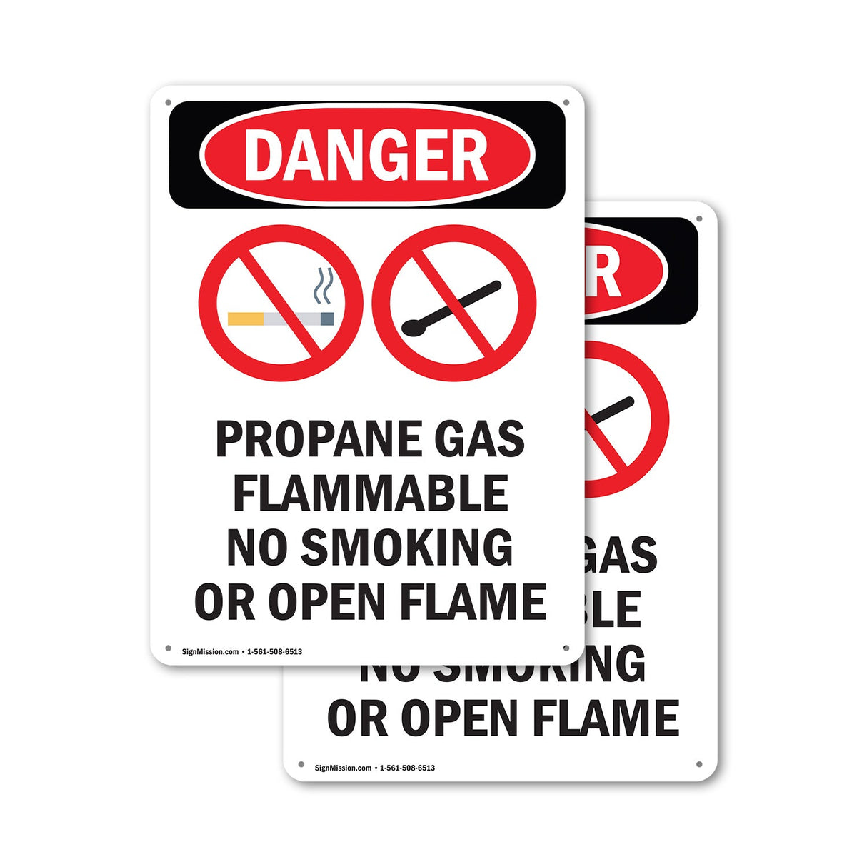 Propane Gas Flammable No Smoking