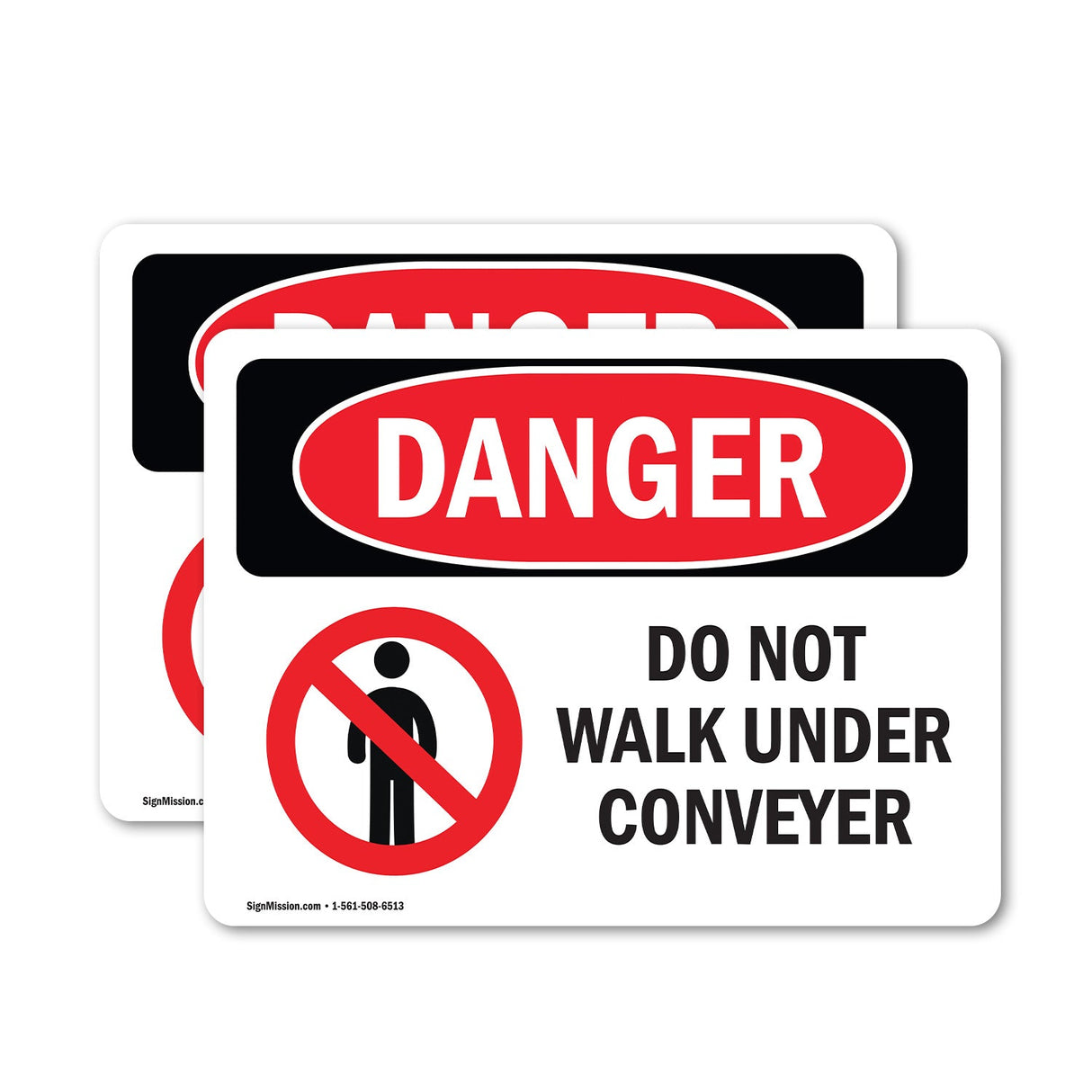 Do Not Walk Under Conveyor