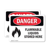 Flammable Liquids Stored Here