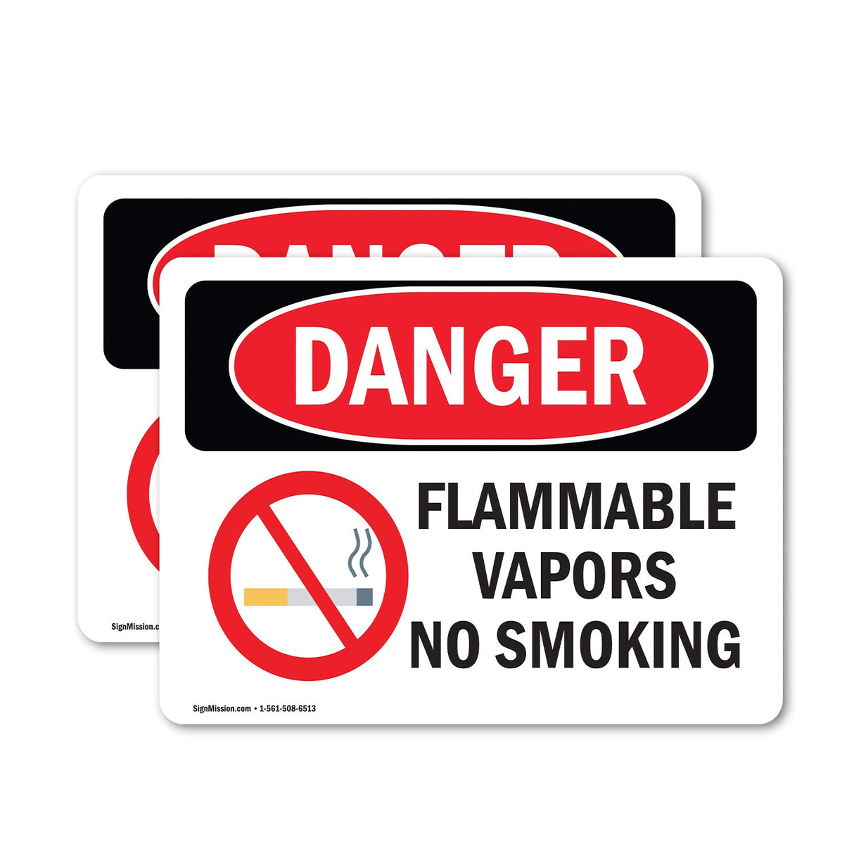 Flammable Vapors No Smoking