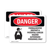 Formaldehyde Irritant Hazard
