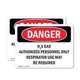 H2S Gas Authorized Personnel Only