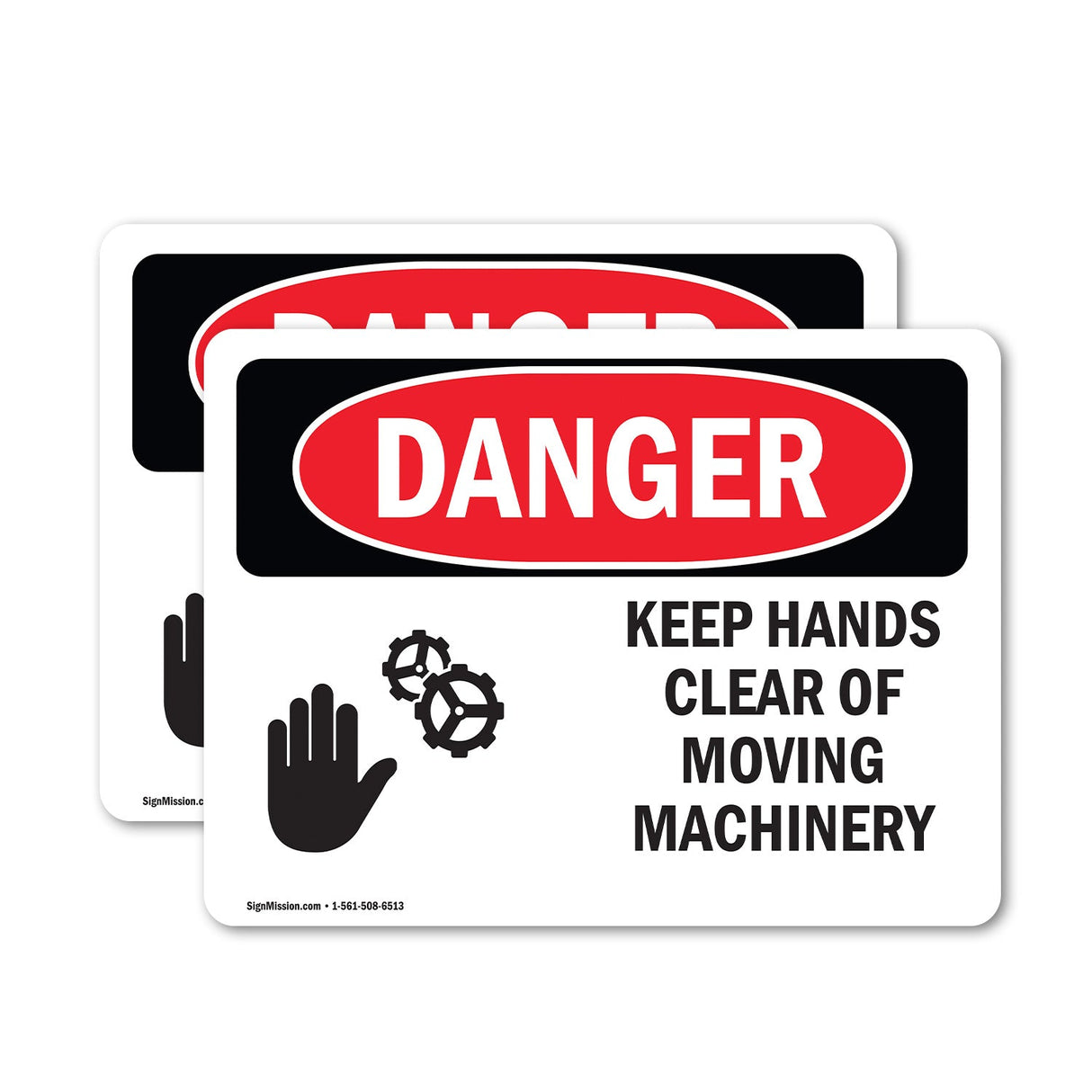 Keep Hands Clear Of Moving Machinery
