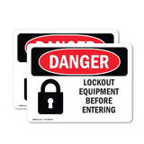 Lockout Equipment Before Entering
