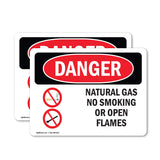 Natural Gas No Smoking Or Open Flames