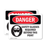 Safety Glasses Required Beyond This Point