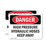 High Pressure Hydraulic Hoses Keep Away