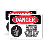 Safety Belts And Lifelines Required