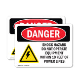 Shock Hazard Do Not Operate Within 10 Feet