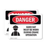 Hard Hat Worn During Crane Operation