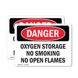 Oxygen Storage No Smoking No Open Flames