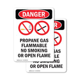 Propane Gas Flammable No Smoking