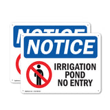 Irrigation Pond No Entry