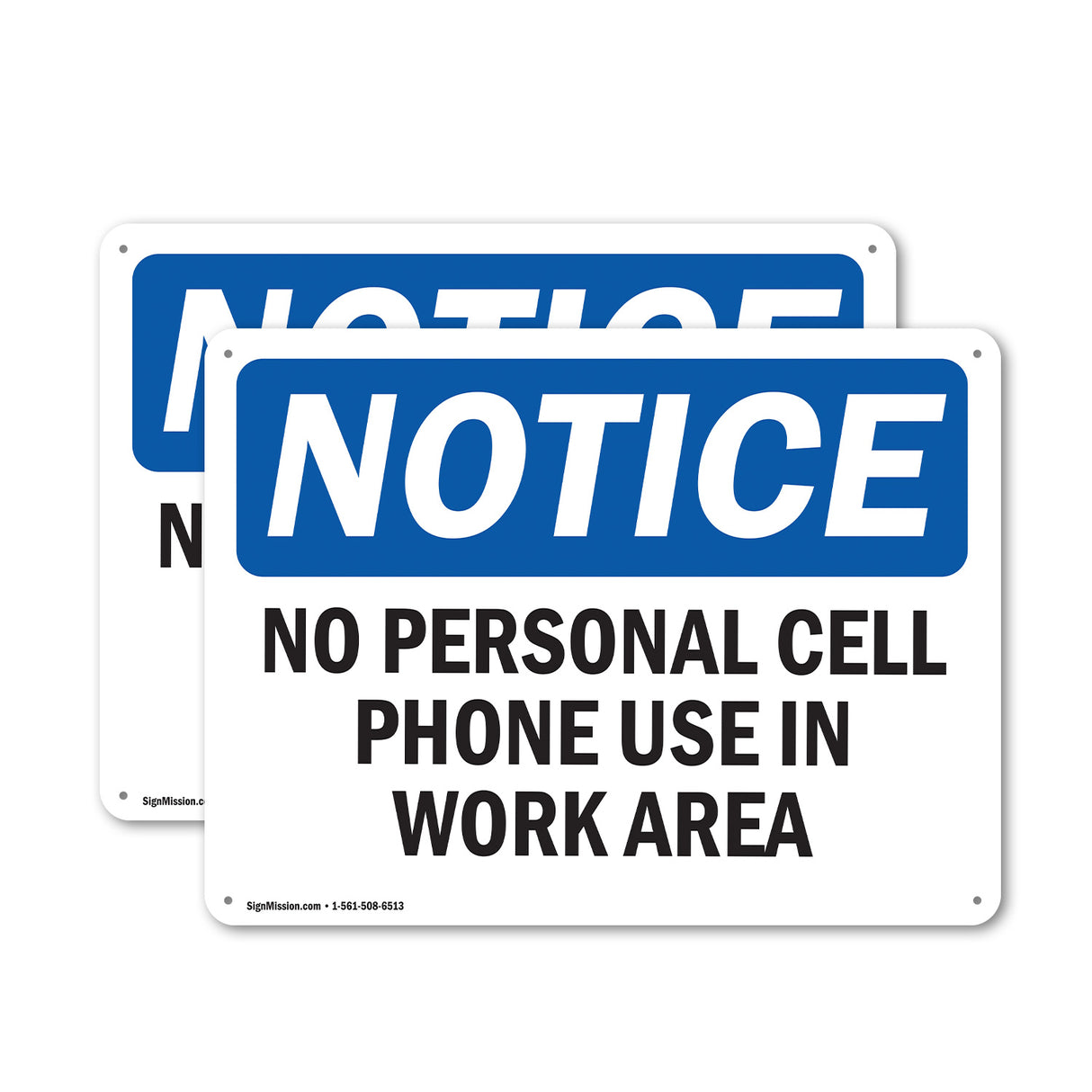 No Personal Cell Phone Use In Work Area