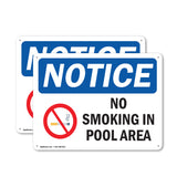 NOTICE No Smoking In Pool Area