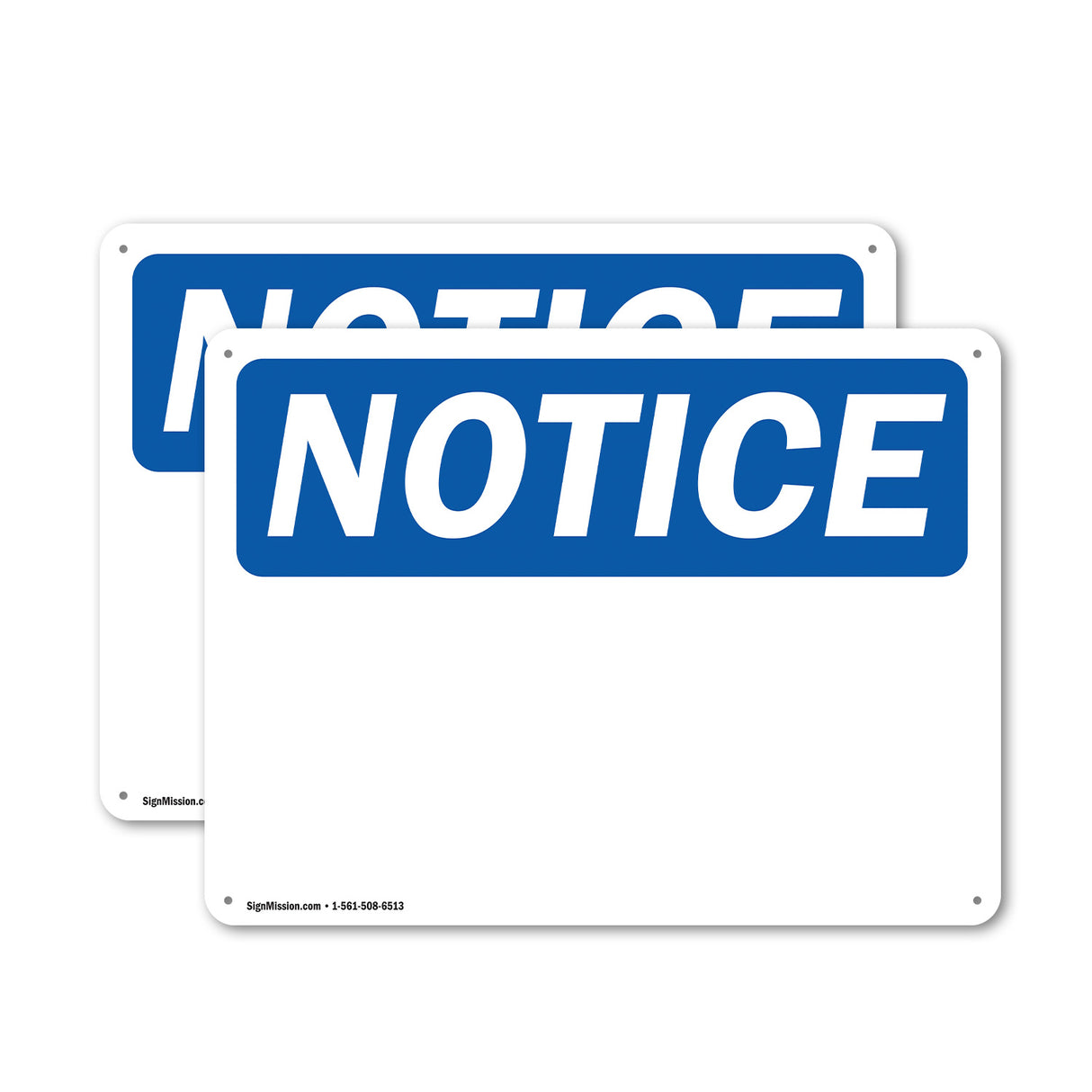 NOTICE Notice Blank Write-On