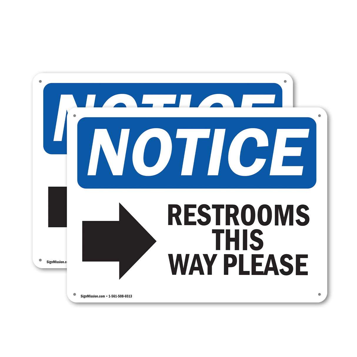 Restrooms This Way Please [Right