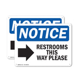 Restrooms This Way Please [Right