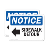 Sidewalk Detour [Left Arrow]