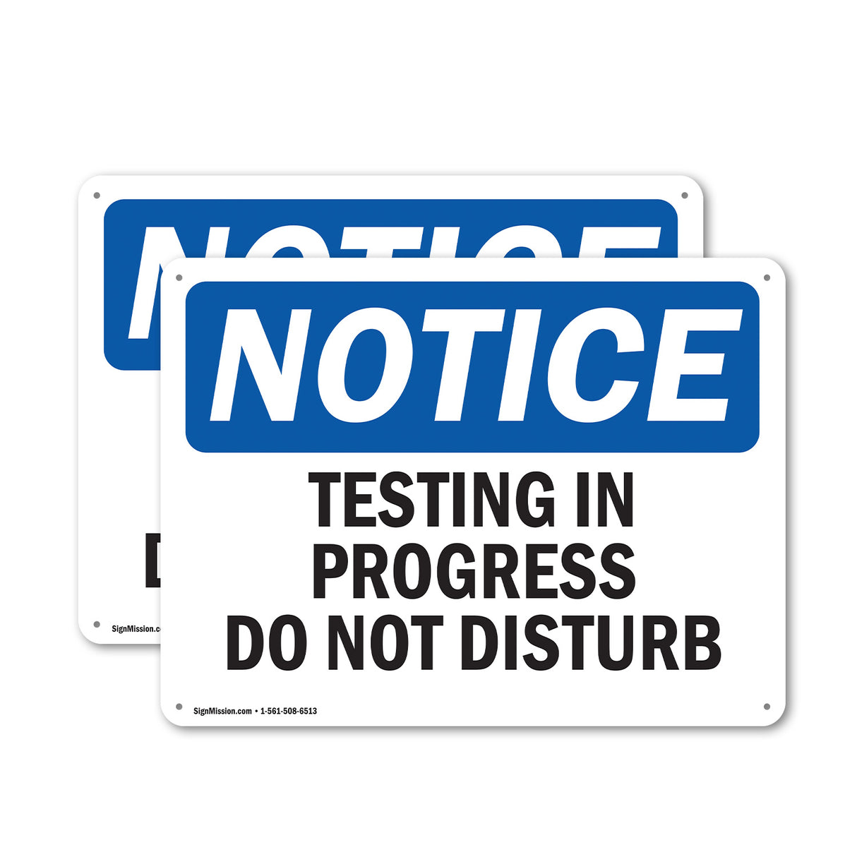 Testing In Progress Do Not Disturb