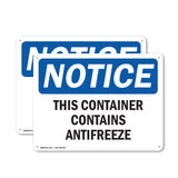 This Container Contains Antifreeze