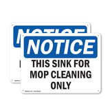 This Sink For Mop Cleaning Only