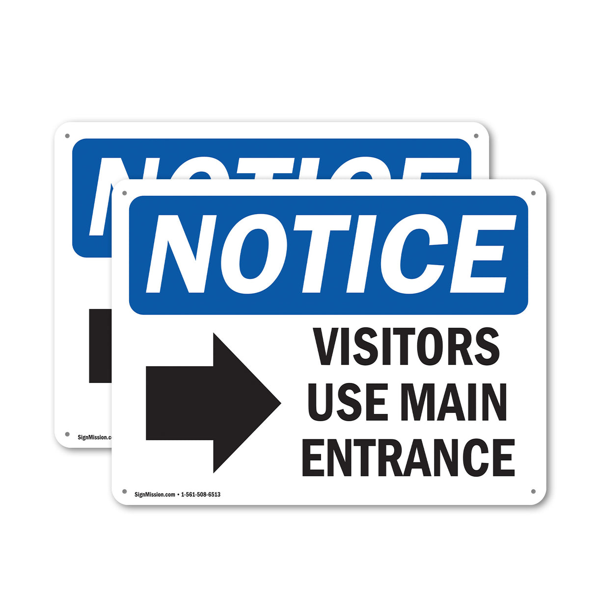 Visitors Use Main Entrance [Right