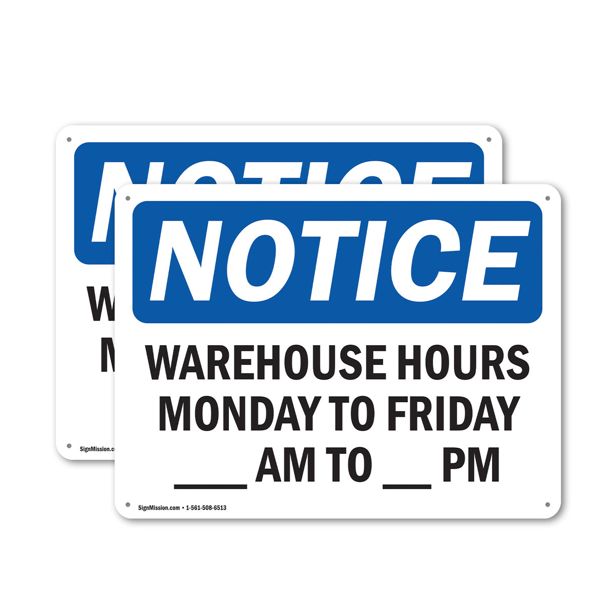 Warehouse Hours Monday To Friday ____ Am