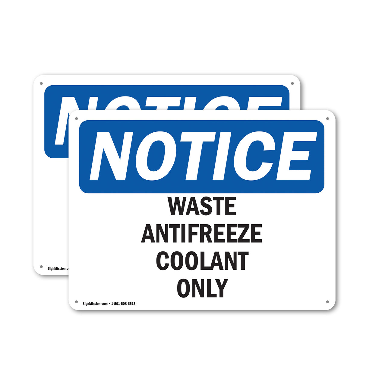 Waste Antifreeze Coolant Only