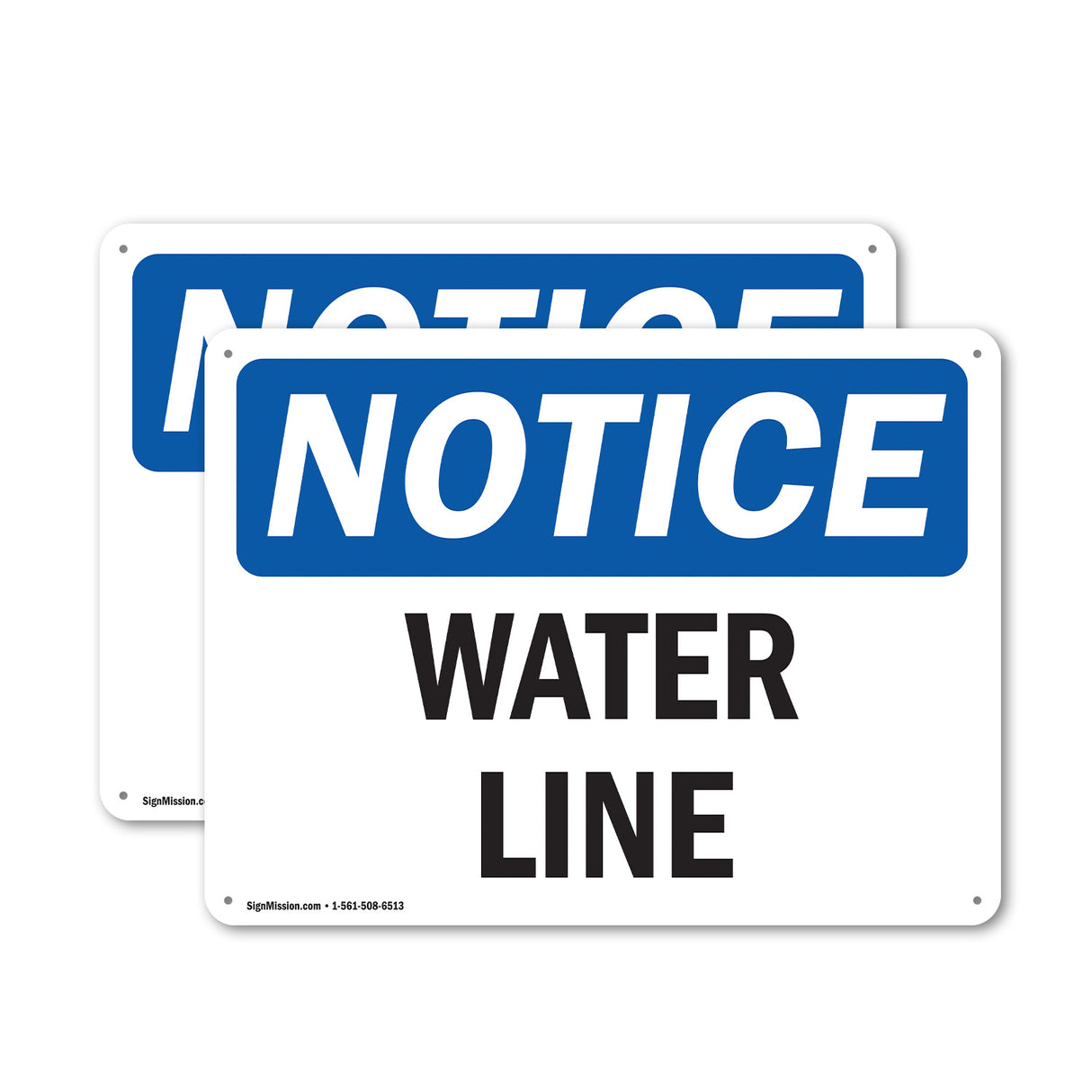 Water Line Sign