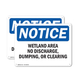 Wetland Area No Discharge, Dumping, Or Clearing