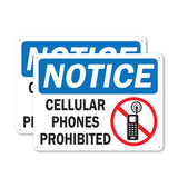 Cellular Phones Prohibited with Graphic