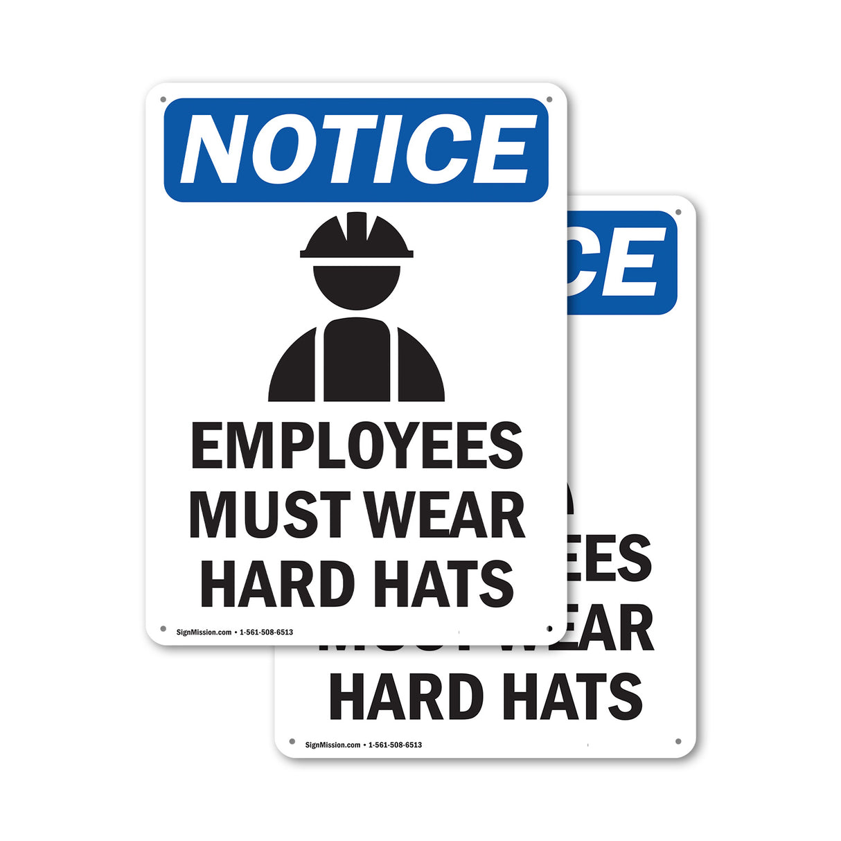 Employees Must Wear Hard Hats